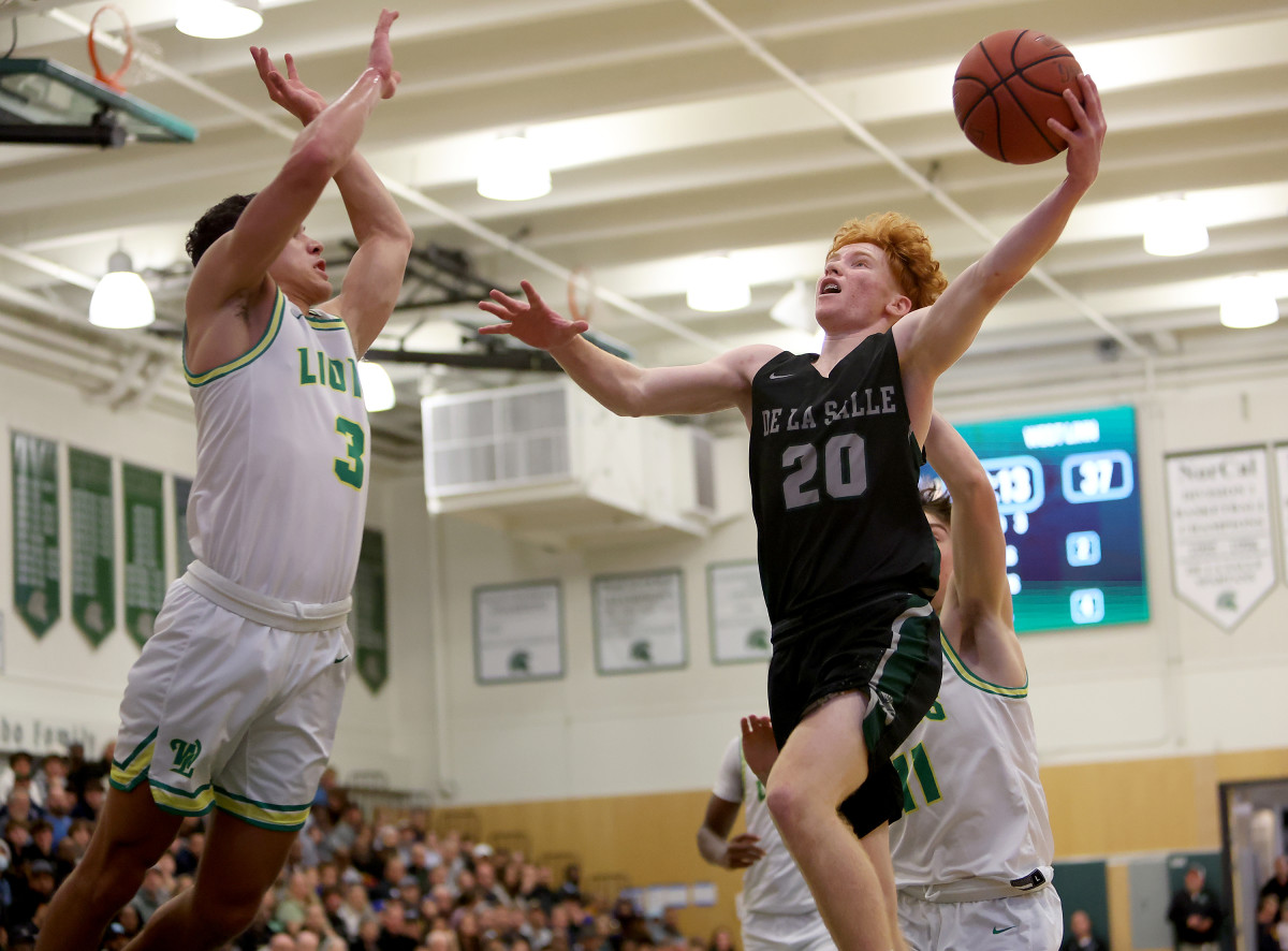 Leo Ricketts swoops in with his off-hand for two of his 17 points last season at the MLK Classic.